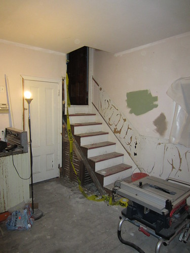 removed wall banister